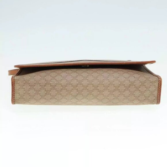 CELINE Macadam Canvas Shoulder Bag PVC Beige Auth bs18041 - Picture 10 of 16